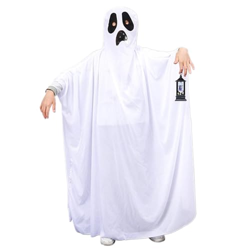 Ghost Costum Erwachsener, Geisterkostüm, 62, 99 Zoll gruseliges Gesicht, weiche atmungsaktiv für Kinder Erwachsene, wiederverwendbare Halloween -Kostüme für Party zu Hause, Dress -up -Partys Ghost Costum Erwachsener, Geisterkostüm, 62, 99 Zoll gruseliges Gesicht, weiche atmungsaktiv für Kinder Erwachsene, wiederverwendbare Halloween -Kostüme für Party zu Hause, Dress -up -Partys von Grtheenumb