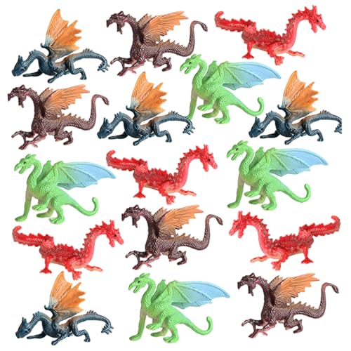 Grtheenumb 16pcs mini Dragons, realistische Kunststoff Ancient Flying Dragon Figur für Wissenschaftsprojekt & Kuchen -Topper, für Kleinkinder Kinder Grtheenumb 16pcs mini Dragons, realistische Kunststoff Ancient Flying Dragon Figur für Wissenschaftsprojekt & Kuchen -Topper, für Kleinkinder Kinder von Grtheenumb