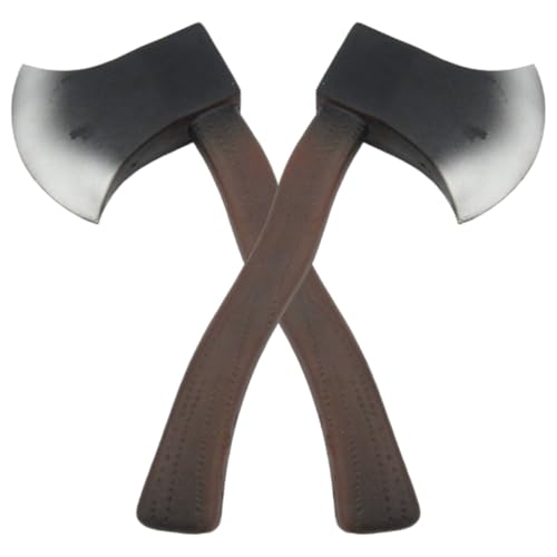 Grtheenumb 2pcs Achsen 11x4.9 Realistische Schaum Axt Hatchet Halloween Kostüme für Halloween Kostümpartyfake Axt von Grtheenumb