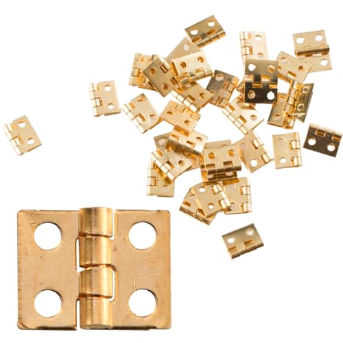 Grtheenumb 50pcs Dollhouse Scharniere und Schrauben Set, kleine Scharniere für Puppenhaus 1/12 Miniatur -Tür Miniatur für DIY Dollhouse Handwerk und Schrauben Grtheenumb 50pcs Dollhouse Scharniere und Schrauben Set, kleine Scharniere für Puppenhaus 1/12 Miniatur -Tür Miniatur für DIY Dollhouse Handwerk und Schrauben von Grtheenumb