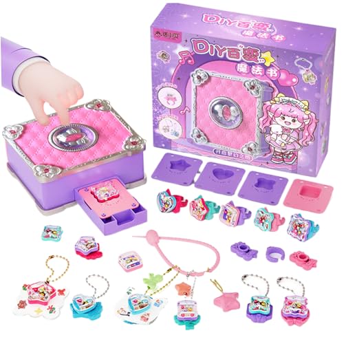 Grtheenumb Juwely -Making -Kit, 145 PCs/Set Kids Schmuck Making Kit DIY Crafting Girl mit Perlen, für Ringe Armband Keychain von Grtheenumb