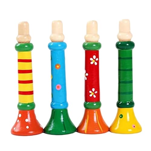 Grtheenumb Kleinkind -Trompete, 4PCS Kids Trompete Spielzeug niedliche Cartoon -Entwicklung sicherer Holz für Kinder Übung für Bewegung Halten Musikinstrumente Spielzeug, zufällige Farbe Grtheenumb Kleinkind -Trompete, 4PCS Kids Trompete Spielzeug niedliche Cartoon -Entwicklung sicherer Holz für Kinder Übung für Bewegung Halten Musikinstrumente Spielzeug, zufällige Farbe von Grtheenumb