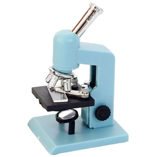Grtheenumb Mini -Mikroskop 1/12 Scale Accessoires Mini Labor -Tool für Dollhouse Science -Szene, Kinder, Kleinkinder, Jungen und Mädchen von Grtheenumb