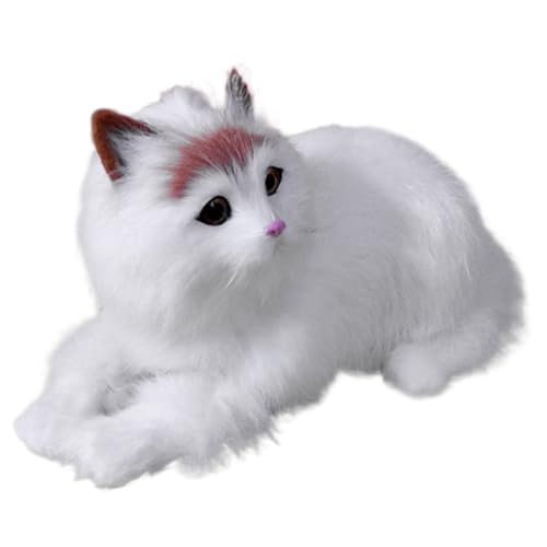 Grtheenumb Realistische Katze, 11, 4x6, 3 Zoll gefüllte Katze, Begleitgefüllter Tier, realistisches Tier, interaktives Spielzeug für Kinder Stil 1Realistisch von Grtheenumb