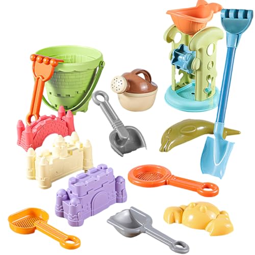 Grtheenumb Sandspielzeug, 14pcs/Set Strandspielzeug für Kinder, Spaß und Bildungssand mit Eimer, Schaufel, Rake für Kinder 3 4 5 6 7 Jahre Grtheenumb Sandspielzeug, 14pcs/Set Strandspielzeug für Kinder, Spaß und Bildungssand mit Eimer, Schaufel, Rake für Kinder 3 4 5 6 7 Jahre von Grtheenumb