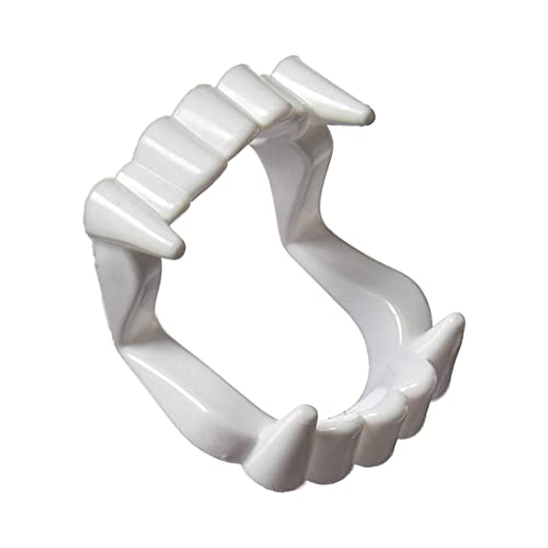 Grtheenumb Skelett weiß scharfe Vampirzähne, weiße Plastik Halloween Vampire Zähne für Halloween -Party -Gefälligkeiten und Vorräte Grtheenumb Skelett weiß scharfe Vampirzähne, weiße Plastik Halloween Vampire Zähne für Halloween -Party -Gefälligkeiten und Vorräte von Grtheenumb