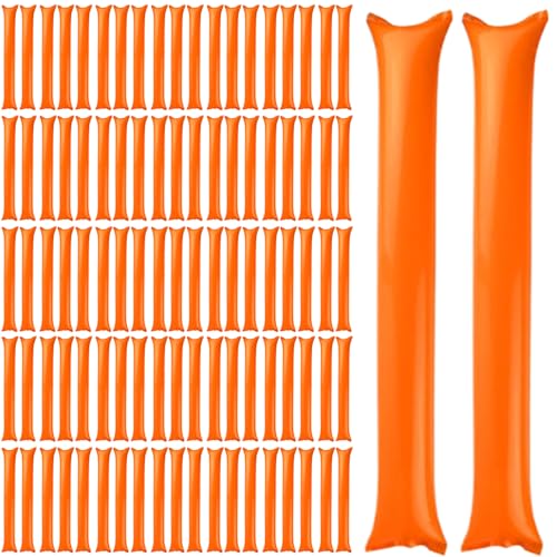 Grtheenumb Thunder Sticks 100 PCs Boom Stick aufblasbare Spirit Sticks Cheerleading Plastic Boom Stick Geräuschhersteller für Sportveranstaltungen Tanz Basketball Fußball Orange Grtheenumb Thunder Sticks 100 PCs Boom Stick aufblasbare Spirit Sticks Cheerleading Plastic Boom Stick Geräuschhersteller für Sportveranstaltungen Tanz Basketball Fußball Orange von Grtheenumb