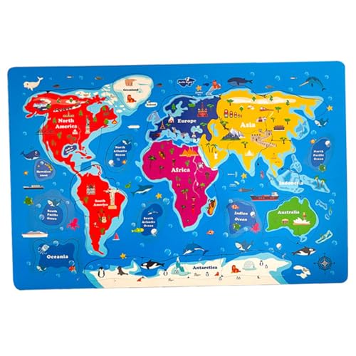 Kinder Rätsel, 45pcs USA Map Puzzles Holzmagnet für Kinder im Alter von 4 bis 6 Jahren, Greenmap Kinder Rätsel, 45pcs USA Map Puzzles Holzmagnet für Kinder im Alter von 4 bis 6 Jahren, Greenmap von Grtheenumb