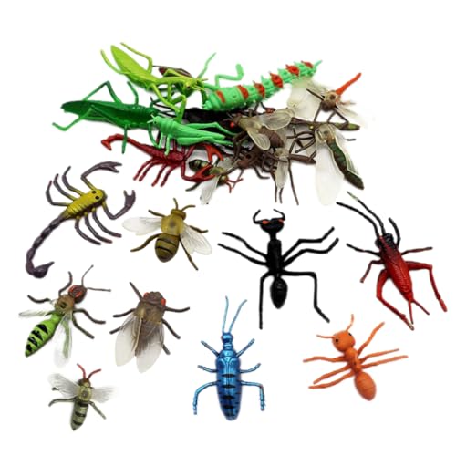 Realistische Insektenspielzeug für Kinder, Plastikwanzen und Insektenfiguren Spielzeug, Halloween und Geburtstagsgeschenke Party bevorzugt 22pcs von Grtheenumb