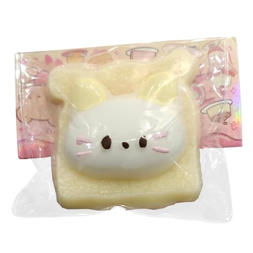 Stressbällchen Süßes Katzen -Toast 3.4x3.2x1.2 Squish -Kugeln weiche Gummi -Stressspielzeug Angst Linderung Spielzeug Abnehmbarer langsamer Aufstieg Ball für Kinder und Erwachsene für Erwachsene von Grtheenumb