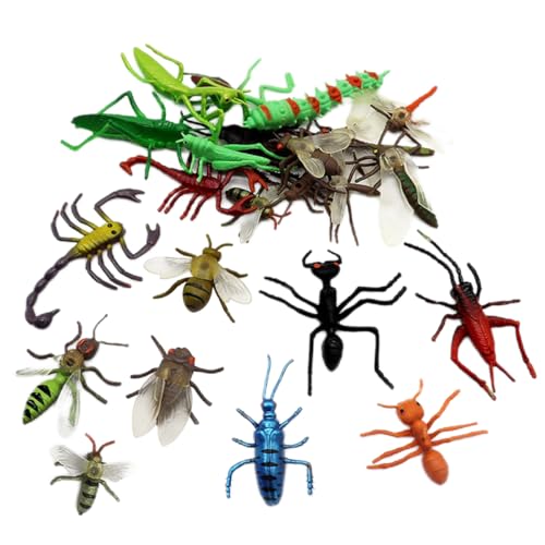 Tierfiguren, realistische Insektenspielzeug für Kinder -Set, Plastikwanzen und Insektenfiguren Spielzeug, Bugs Big for Home Children Bildung, Halloween und Geburtstagsgeschenke Party Gefälligkeiten von Grtheenumb