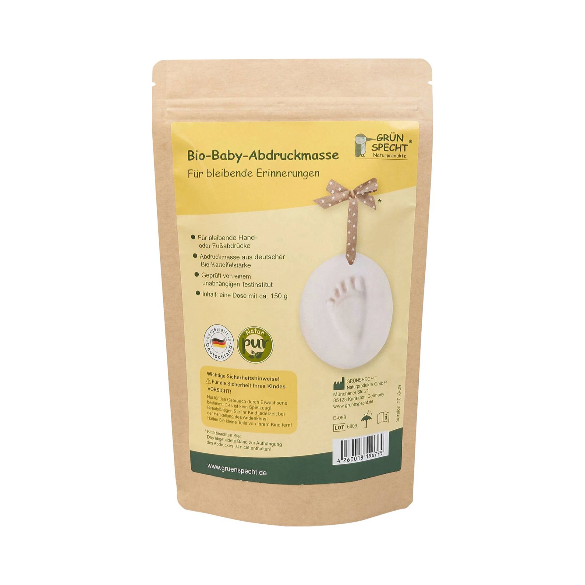 Grünspecht Bio-Abdruckset aus Kartoffelstärke - Nachfüllpack von Grünspecht
