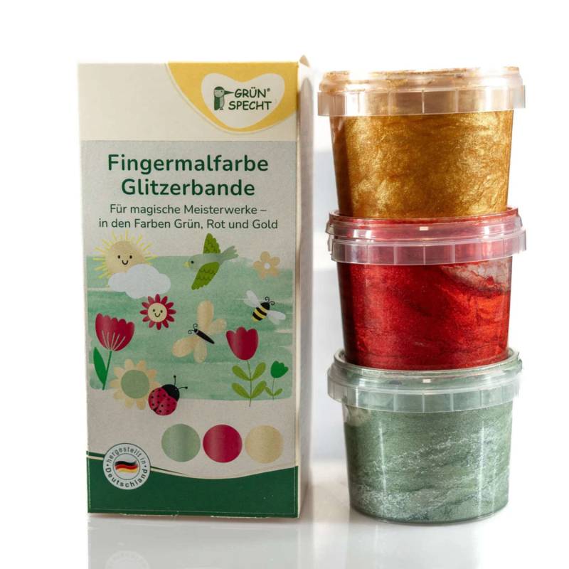 Grünspecht - Fingerfarben 3er Set "Glitzerbande" Grünspecht - Fingerfarben 3er Set "Glitzerbande" von Grünspecht