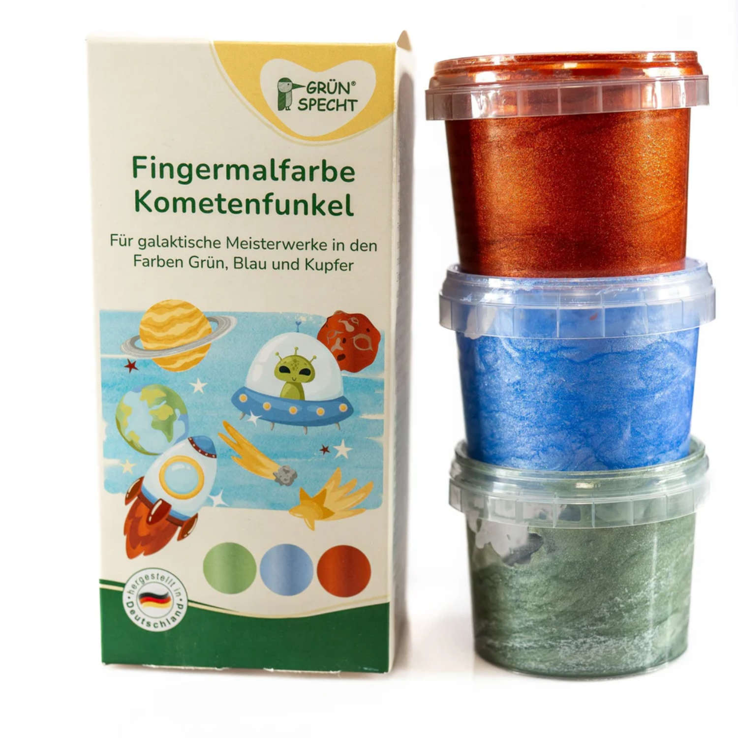 Grünspecht - Fingerfarben 3er Set "Kometenfunkel" Grünspecht - Fingerfarben 3er Set "Kometenfunkel" von Grünspecht