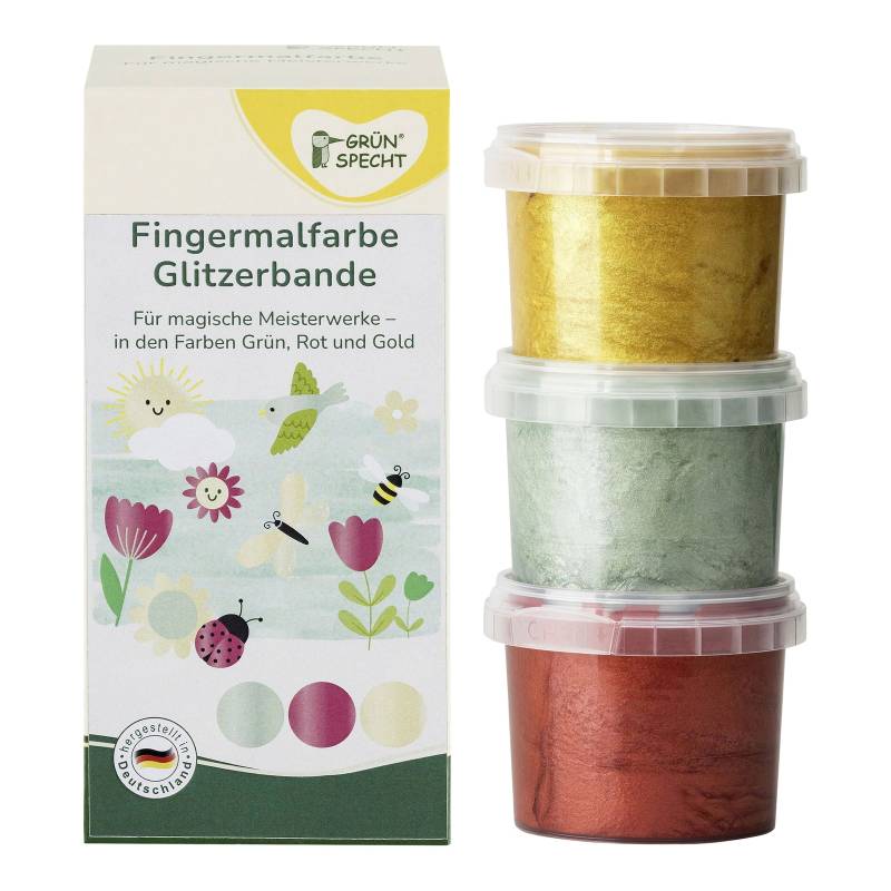 Grünspecht Fingermalfarbe Glitzerbande von Grünspecht