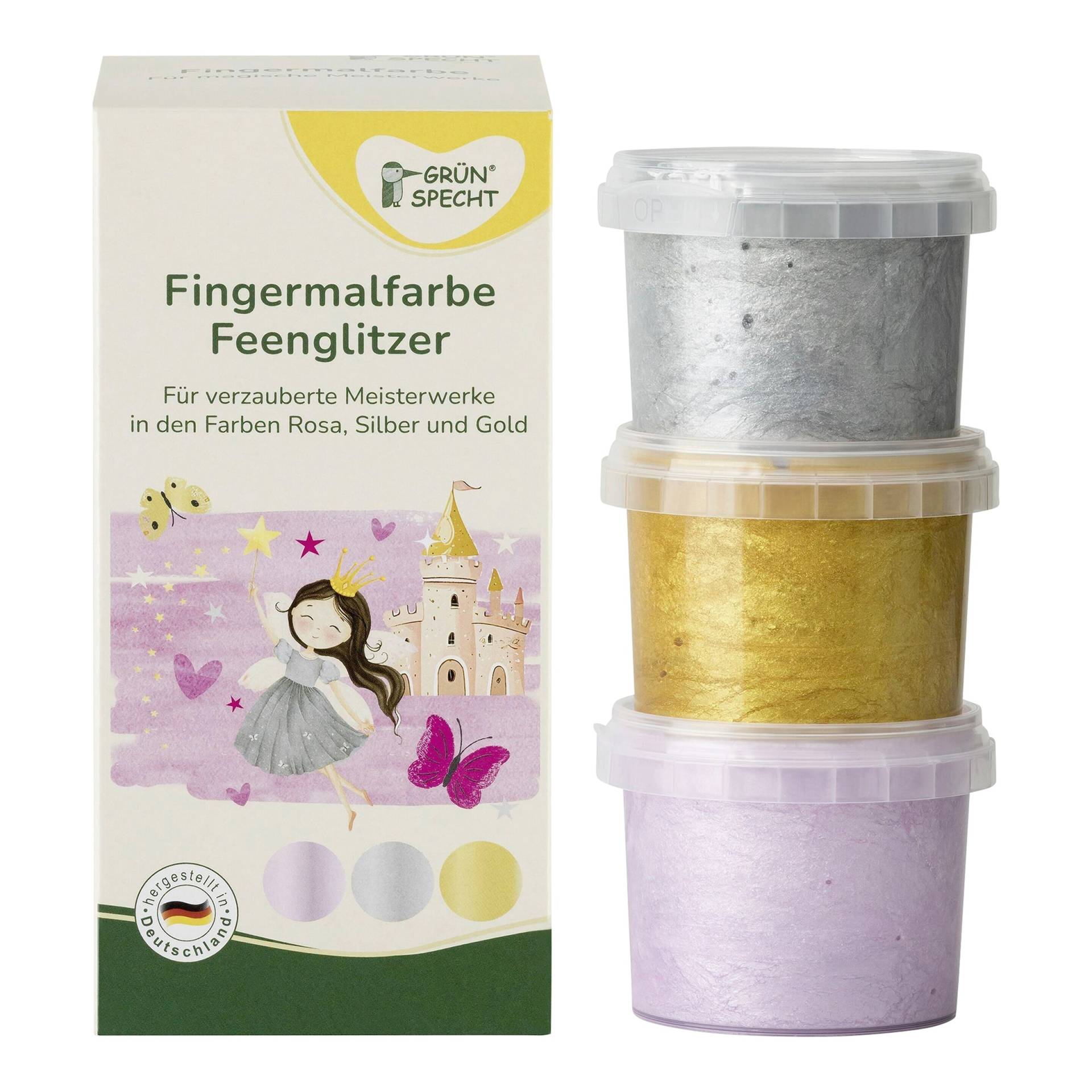 Grünspecht Fingermalfarbe Glitzerbande von Grünspecht