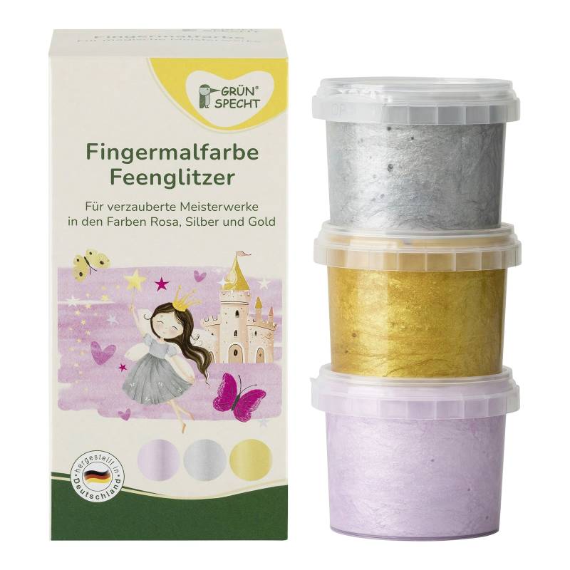 Grünspecht Fingermalfarbe Glitzerbande von Grünspecht