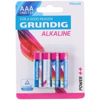 GRUNDIG 51668 4 x Alkaline Batterien AAA/LR03 1,5-V GRUNDIG 51668 4 x Alkaline Batterien AAA/LR03 1,5-V von Grundig