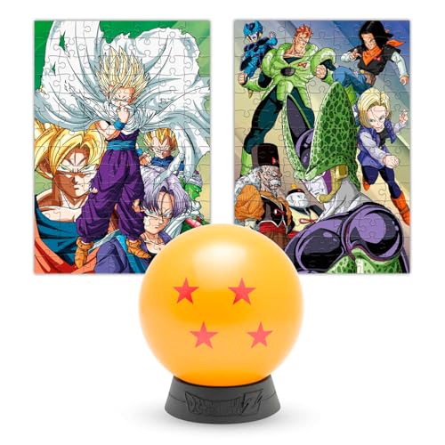 Dragon Ball Z Puzzle Sammlerstück (4/7) - 2 Puzzles in 1: 98 Teile (18x26cm) | Dragon Ball Figuren - Geschenke von Grupo Erik