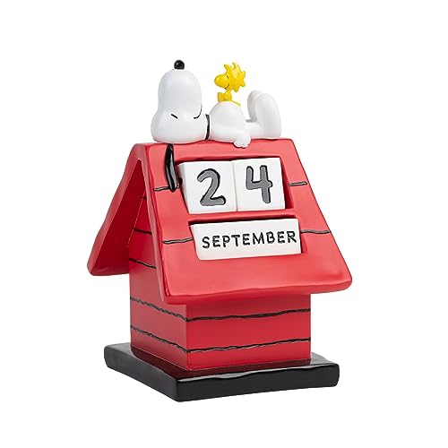Grupo Erik Ewiger Kalender Peanuts Snoopy Figur - 3D Kalender Tischkalender zum Aufstellen - Dauerkalender Snoopy Offizielles Lizenzendprodukt Büro Deko Comic von Grupo Erik