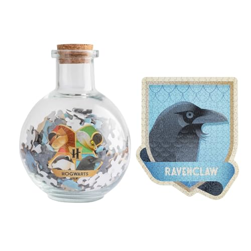 Grupo Erik Harry Potter Puzzle Ravenclaw Hogwarts Haus – Sammler Puzzle 322 Teile in Zaubertrinkflasche - Offizieller Harry Potter Fanartikel Geschenke von Grupo Erik