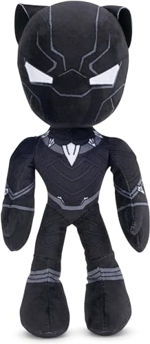 Grupo Moya Black Panther Plüschfigur, 25 cm, Füllung und Außenseite aus 100% recyceltem Material, geeignet für alle Altersgruppen von GRUPO MOYA