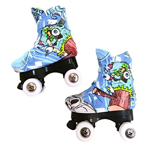 Gruwkue Mini-Rollschuhe Für Die Finger, Skateboard-Mini-Rollschuhe Für Die Finger, Herstellung Von Schuh-Schlüsselanhängern. Coole Mini-Fingerboard-Schuhe Für Kinder, Jungen Und Mädchen von Gruwkue