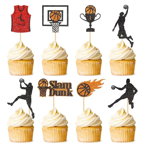24 Stück Tortendeko, Basketball Geburtstag Basketball Cupcake Toppers,Tischdekoration Für Basketball Thema Geburtstagsparty, Für Geburtstagskuchen Dekorationen In Geburtstag Party 24 Stück Tortendeko, Basketball Geburtstag Basketball Cupcake Toppers,Tischdekoration Für Basketball Thema Geburtstagsparty, Für Geburtstagskuchen Dekorationen In Geburtstag Party von Gsedaox