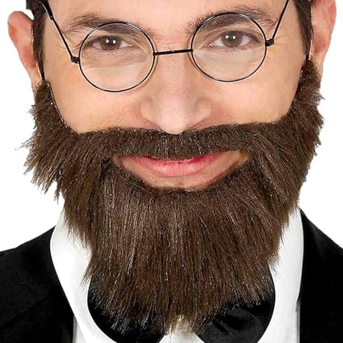 Gsedaox Brauner buschiger Bart, künstlicher Schnurrbart, lustige Halloween-Masken, Herren-Kostüm, alter Mann, Verkleidung für Halloween, Kostümparty, Kostüm und Aufführungen Gsedaox Brauner buschiger Bart, künstlicher Schnurrbart, lustige Halloween-Masken, Herren-Kostüm, alter Mann, Verkleidung für Halloween, Kostümparty, Kostüm und Aufführungen von Gsedaox