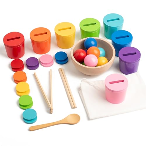 Gserin Sensorisches Farbsortierspielzeug aus Holz Gserin Sensorisches Farbsortierspielzeug aus Holz von Gserin