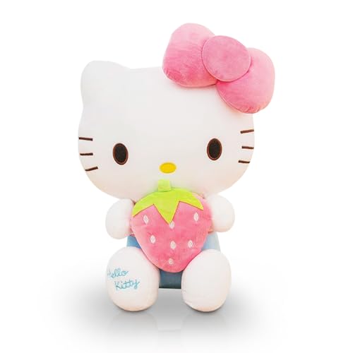 Gsnoniwi Plüschtier Katze, Kinder Kuscheltier Katze Erdbeeren 30 cm, Stofftier Plüsch, Plush Weiß Puppe Cartoon Geschenk für Kinder C Gsnoniwi Plüschtier Katze, Kinder Kuscheltier Katze Erdbeeren 30 cm, Stofftier Plüsch, Plush Weiß Puppe Cartoon Geschenk für Kinder C von Gsnoniwi