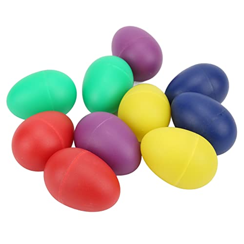 10pcs Mini Musical Eggs, Handplastikei -Shaker Musical Maracas Percussion Instrumente Baby sensorisches Spielzeug für Musikpartys, Spielzeug Musiklernen 10pcs Mini Musical Eggs, Handplastikei -Shaker Musical Maracas Percussion Instrumente Baby sensorisches Spielzeug für Musikpartys, Spielzeug Musiklernen von Gsycle