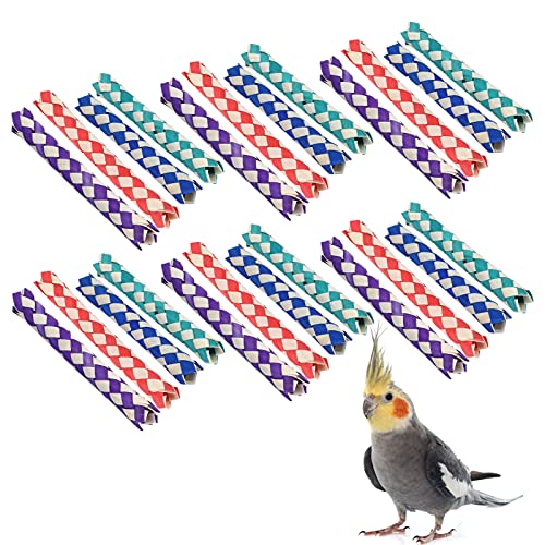 24 Stücke Chinesische Fingerfalle, Bambus gewebtes Vogelkauen Spielzeugvogelfalle für Geburtstagsfeier bevorzugt Goodie Bag Stuffers Stuffers von Gsycle