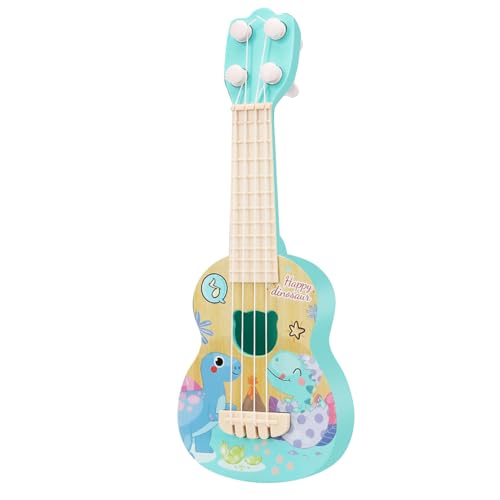 Gsycle Kleinkind -Ukulele -Gitarrenspielzeug, Cartoon 4 Strings Musikinstrumente Mini -Bildungslernen Ukulele für Kleinkindanfänger (Dinosauriermuster) von Gsycle