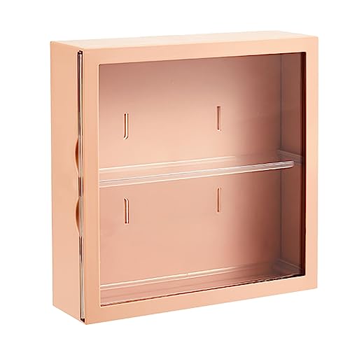 Gsycle Wandmontierte Showcase, Großkapazitäts Mehrzweckfiguren Zeigen Hülle Handwerk Speicher Display -Rack -Hüllen für Sammlerpuppen Spielzeug (Milk Coffee) von Gsycle