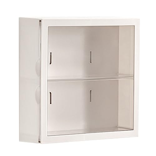 Gsycle Wandmontierte Showcase, Großkapazitäts Mehrzweckfiguren Zeigen Hülle Handwerk Speicher Display -Rack -Hüllen für Sammlerpuppen Spielzeug (White) von Gsycle