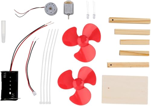 Windgenerator Kit, DIY Wind Generator einzigartige Stromerzeuger Kit Kinder Bildungsspielzeugkit Windturbinen Elektrizität Spielzeug 1,5 V für Schulprojekt Bildung Windgenerator Kit, DIY Wind Generator einzigartige Stromerzeuger Kit Kinder Bildungsspielzeugkit Windturbinen Elektrizität Spielzeug 1,5 V für Schulprojekt Bildung von Gsycle