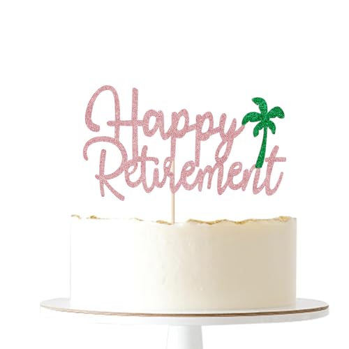 Gtseryeio Tortenaufsatz "Happy Retirement" – Offizielle Ruhestandsparty-Dekoration von Gtseryeio