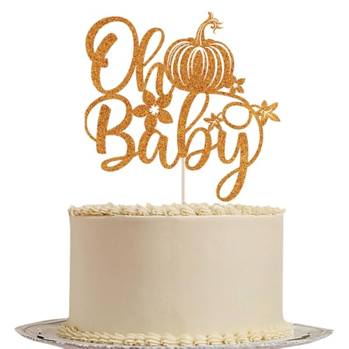 Tortenaufsatz "Happy Thanksgiving Day", Kürbis-Baby-Party, Herbsternte, Ahorn, Thanksgiving-Themenparty-Dekorationen (Oh Baby-1) von Gtseryeio