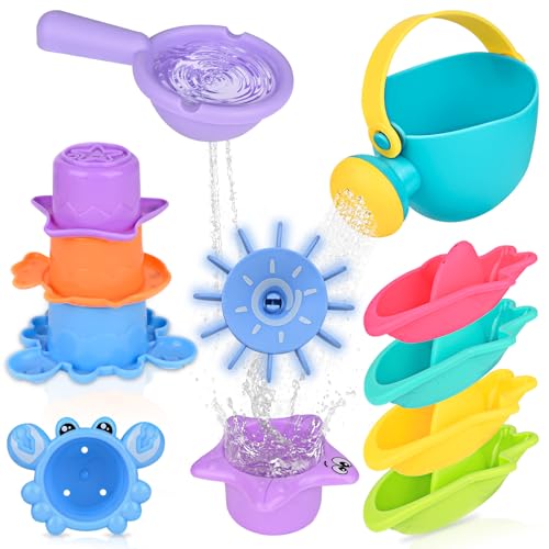 Badespielzeug Baby ab 1 2 3 4 Jahre, 10 Stück Wasserspielzeug Kinder Badewannenspielzeug Schwimmbad Pool Spielzeug Geschenk für Mädchen Junge(Zufällige Farben Badespielzeug Baby ab 1 2 3 4 Jahre, 10 Stück Wasserspielzeug Kinder Badewannenspielzeug Schwimmbad Pool Spielzeug Geschenk für Mädchen Junge(Zufällige Farben von Gtuzkheu