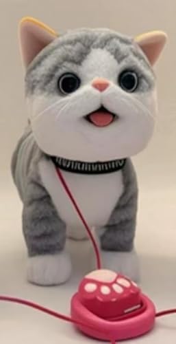 GuKKK Interaktives Katze Spielzeug für Kinder, Kuscheltier Kittens Mit Fernbedienung Leine Der Läuft Und Bellt, Plüschtier Elektronisches Kätzchen Haustier GuKKK Interaktives Katze Spielzeug für Kinder, Kuscheltier Kittens Mit Fernbedienung Leine Der Läuft Und Bellt, Plüschtier Elektronisches Kätzchen Haustier von GuKKK