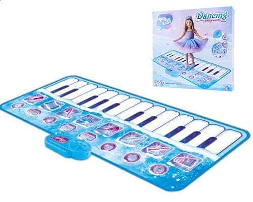 GuKKK Klavier Tanzmatte Spielzeug Mädchen Geschenk: 8-Tasten-Tanzpad, Kabelloses Bluetooth Elektronisches Tanzspiel mit 4 Spielmodi Integrierte Musik Geburtstagsgeschenke für 3 4 5 6 7 8 9 10+ von GuKKK