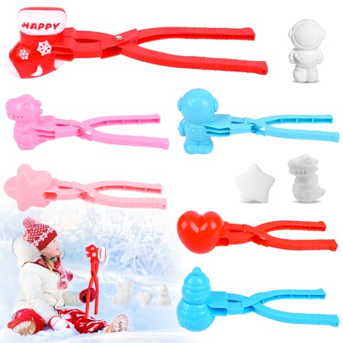 GuKKK Schneeballzange, Schneeball Former, 6 Stück Sandball Schneeball Clip, Schneeball Maker Spielzeug, Schneespielzeug Kinder, Schneeballformer, Outdoor Spielzeug für Kinder zum Spielen im Schnee GuKKK Schneeballzange, Schneeball Former, 6 Stück Sandball Schneeball Clip, Schneeball Maker Spielzeug, Schneespielzeug Kinder, Schneeballformer, Outdoor Spielzeug für Kinder zum Spielen im Schnee von GuKKK