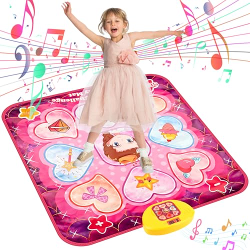 GuKKK Tanzmatte für Kinder ab 3 Jahren, Elektronisches Tanzpad, 9 Stufen 3 Modi, Musikmatte Tanzmatte, Weihnachten Geburtstags Geschenke Spielzeug ab 3 4 5 6 7 8 9+ Jahre Mädchen Junge, 8 Touch-Tasten GuKKK Tanzmatte für Kinder ab 3 Jahren, Elektronisches Tanzpad, 9 Stufen 3 Modi, Musikmatte Tanzmatte, Weihnachten Geburtstags Geschenke Spielzeug ab 3 4 5 6 7 8 9+ Jahre Mädchen Junge, 8 Touch-Tasten von GuKKK