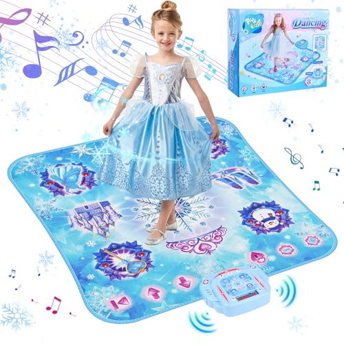 GuKKK Tanzmatte Kinder Spielzeug Geschenke 3-12 Jahre, Tanzspielzeug Geschenk für Kinder Mädchen, Musikmatte Tanzmatte mit Bluetooth, Weihnachten Geburtstags Spielzeug ab 3 4 5 6 7 8 9+ Jahre Mädchen GuKKK Tanzmatte Kinder Spielzeug Geschenke 3-12 Jahre, Tanzspielzeug Geschenk für Kinder Mädchen, Musikmatte Tanzmatte mit Bluetooth, Weihnachten Geburtstags Spielzeug ab 3 4 5 6 7 8 9+ Jahre Mädchen von GuKKK