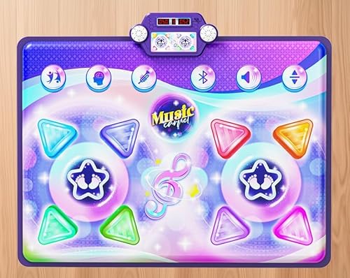 GuKKK Tanzmatte Spielzeug Mädchen Geschenk Kabelloses Bluetooth Elektronisches Tanzspiel mit 4 Spielmodi Integrierte Musik Geburtstagsgeschenke für 3 4 5 6 7 8 9 10+ GuKKK Tanzmatte Spielzeug Mädchen Geschenk Kabelloses Bluetooth Elektronisches Tanzspiel mit 4 Spielmodi Integrierte Musik Geburtstagsgeschenke für 3 4 5 6 7 8 9 10+ von GuKKK