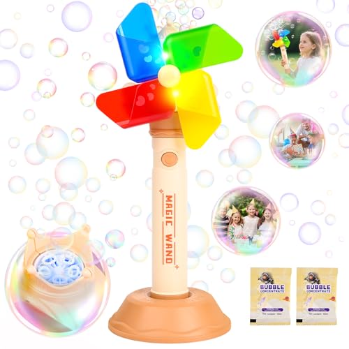 GuKKK Windmühle Seifenblasenstab,Wiederaufladbarer Elektronische Seifenblasenmaschine Kinder mit Seifenblasenlösung,Glühende luftblasen Maschine, Outdoor Bubble Toys für Kinder Geburtstag/Party GuKKK Windmühle Seifenblasenstab,Wiederaufladbarer Elektronische Seifenblasenmaschine Kinder mit Seifenblasenlösung,Glühende luftblasen Maschine, Outdoor Bubble Toys für Kinder Geburtstag/Party von GuKKK