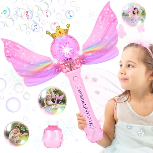 Bubble Machine, GuKKK Schmetterling Seifenblasenstab, Elektronische Seifenblasenmaschine Kinder mit Seifenblasenlösung, Prinzessin Bubbles Zauberstäbe, Outdoor Bubble Toys für Kinder Geburtstag/Party Bubble Machine, GuKKK Schmetterling Seifenblasenstab, Elektronische Seifenblasenmaschine Kinder mit Seifenblasenlösung, Prinzessin Bubbles Zauberstäbe, Outdoor Bubble Toys für Kinder Geburtstag/Party von GuKKK