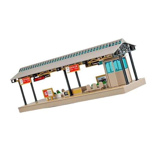 1. 1/64 unmontierte Metrostation für Eisenbahndioramen & Architekturmodellbahn-Displays pädagogisches Gebäudemodellprojekt von Guaber