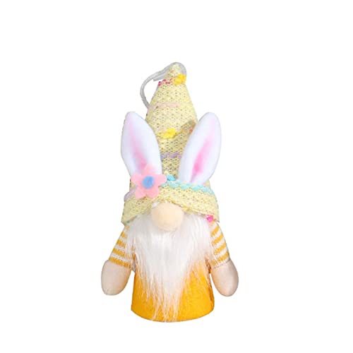 3 Stück Ostern zum Aufhängen mit Licht tragen Barthut Puppen Spielzeug für Kinder Kinder Mädchen Jungen Geburtstag Festival Geschenk Ostern Dekorationen von Guaber